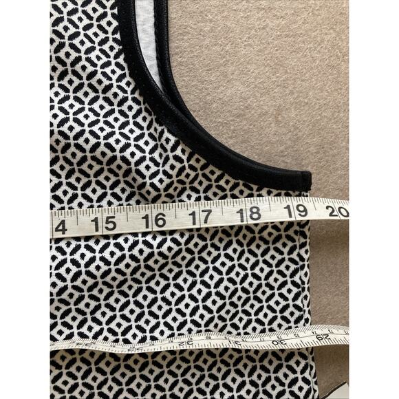 Max Studio Women’s Two Piece Pant Set Sz M New Black White Wide Leg Capri $168 - Picture 4 of 11